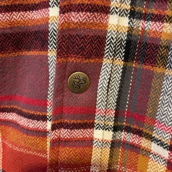 Legendary Whitetails Men’s Sherpa Flannel Hooded Autumn Colors Jacket M - Picture 8 of 16